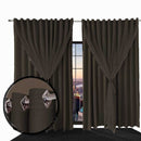 cortina blackout Ana quarto de janela 3,00 x 2,70 marrom