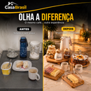 (V2) Kit Completo Mesa Posta em Bambu Premium com Garrafa de Brinde