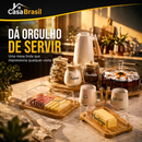 (V2) Kit Completo Mesa Posta em Bambu Premium com Garrafa de Brinde