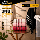 Kit 15 Toalhas Super Banhão de Alta Maciez + 5 Toalhas de Rosto de Brinde