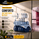 Kit 15 Toalhas Super Banhão de Alta Maciez + 5 Toalhas de Rosto de Brinde