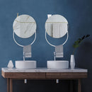 Espelho Funcional Pratic Circle Branco 65x55cm Redondo