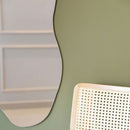 Espelho Corpo Orgânico Decorativo 118x43cm Lapidado
