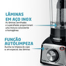 Liquidificador Turbo Preto/Inox 1000W 12 Velocidades Mondial 110V