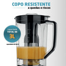 Liquidificador Turbo Preto/Inox 1000W 12 Velocidades Mondial 110V