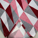 Tapete Sala Antiderrapante - 3,00x1,40mts - Retângulo Vermelho