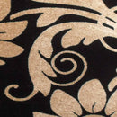 Tapete Marbella Floral Preto 148x200 cm Rayza