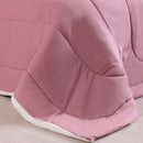 Coberdrom Duetto King Malha 100% Algodão Sherpa 240x260cm Rosê Smoke