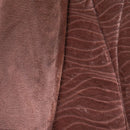 Edredom Casal Plush Sense New Dupla Face Toque Flannel Cognac