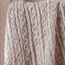 Manta Tricot Style Decorativa 160x220 Toque Super Macio Argila
