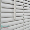 Persiana Horizontal PVC 25mm BLOCK LUXO 160larg x 160alt Branca - Quarto/Sala/ Escritório/Cozinha/Lavanderia