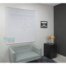 Persiana Horizontal PVC 25mm BLOCK LUXO 160larg x 160alt Branca - Quarto/Sala/ Escritório/Cozinha/Lavanderia