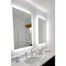 Espelho lapidado bisotê Iluminado com LED Frio - 60x70cm